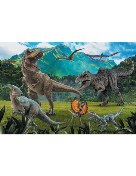TR-16441,Puzzle Trefl 100 Piese Jurassic World Lumea Dinozaurilor