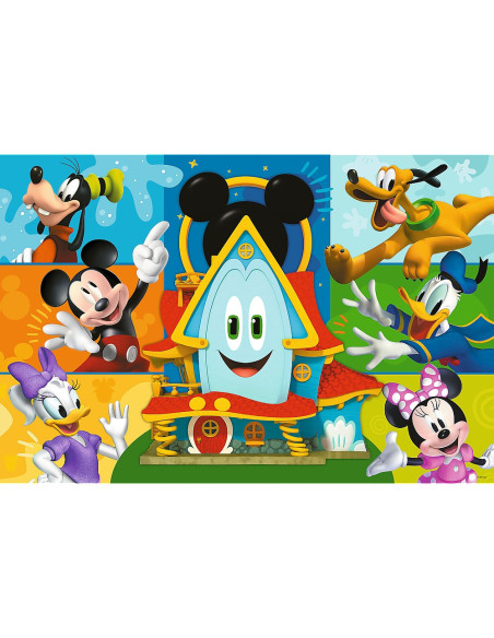 TR-14351,Puzzle Trefl 24 Maxi Mickey Mouse Casa Prietenilor Amuzanti