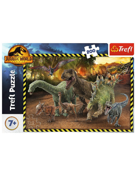 TR-13287,Puzzle Trefl 200 Jurassic World In Parcul Jurassic