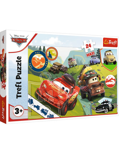 TR-14352|14352,Puzzle Trefl 24 Maxi Cars Masinutele Fericite