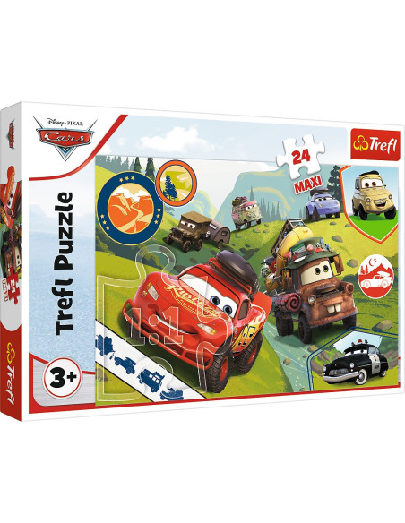 TR-14352|14352,Puzzle Trefl 24 Maxi Cars Masinutele Fericite