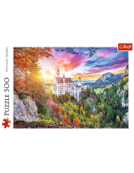 TR-37427,Puzzle Trefl 500 Casteul Neuschwanstein