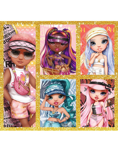 TR-96000,Puzzle Trefl 10in1 Rainbow High Papusile Fashion