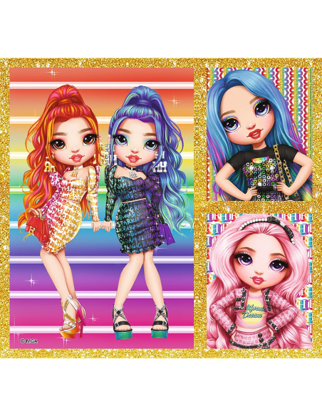 TR-96000,Puzzle Trefl 10in1 Rainbow High Papusile Fashion