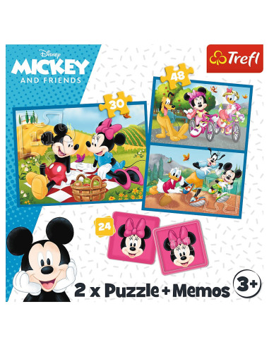 TR-93344,Puzzle Trefl 2in1 Memo Disney Eroii Disney