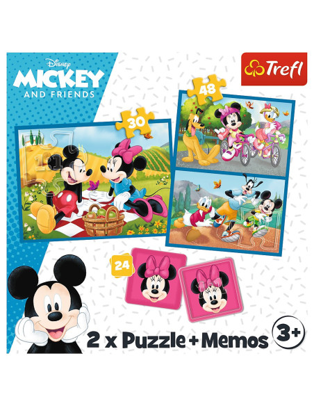 TR-93344,Puzzle Trefl 2in1 Memo Disney Eroii Disney