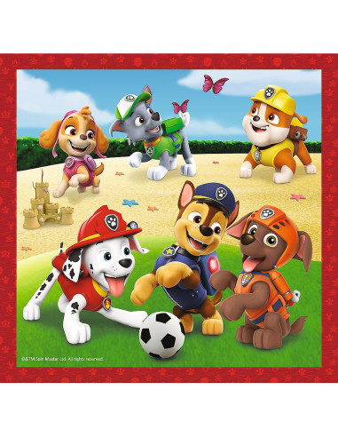 TR-34867,Puzzle Trefl 3in1 Patrula Catelusilor Catelusii Fericiti