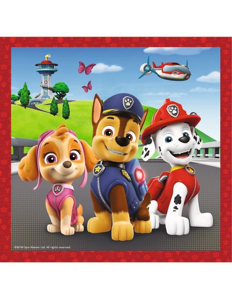 TR-34867,Puzzle Trefl 3in1 Patrula Catelusilor Catelusii Fericiti