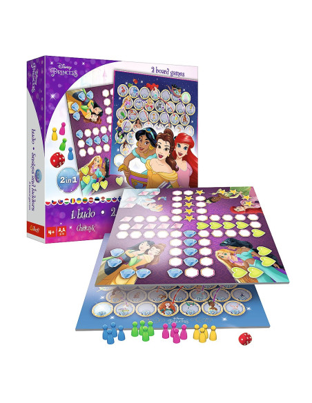 TR-2418,Joc Disney Princess 2in1 Ludo Si Serpisori Scari