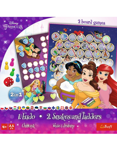TR-2418,Joc Disney Princess 2in1 Ludo Si Serpisori Scari