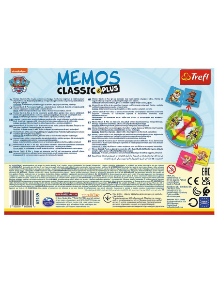 TR-2269,Joc Memos Classic Plus Patrula Catelusilor
