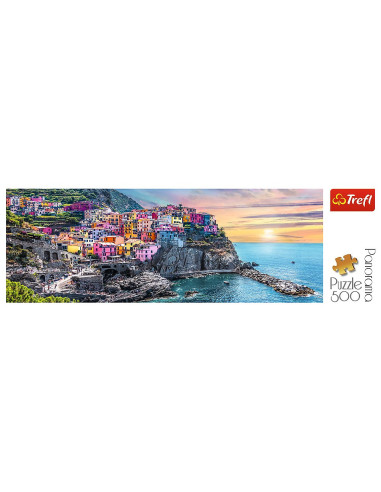 TR-29516,Puzzle Trefl 500 Panorama Orasul Vernazza