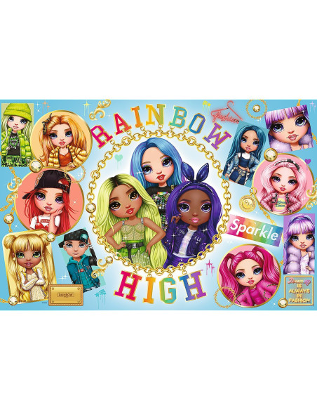 TR-50027,Puzzle Trefl Primo Super Shape Xxl 160 Rainbow High Prietenele Colorate