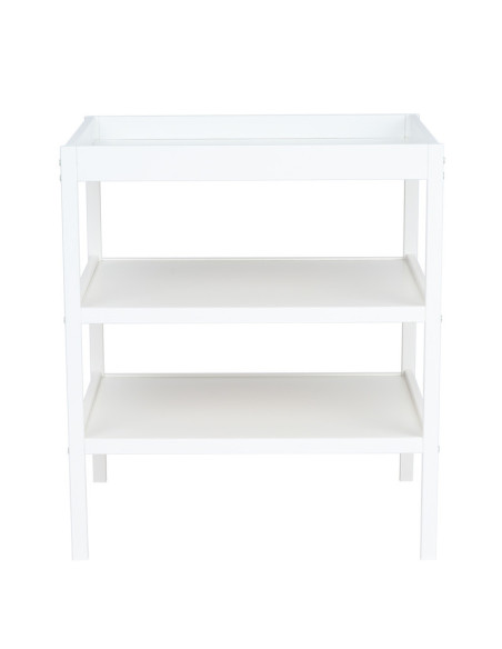 BN-QM-CHANGING_TABLE_WHITE,Qmini - Masuta de schimbat, Cu 2 polite pentru depozitare, Potrivita pentru saltelute de infasat de 7