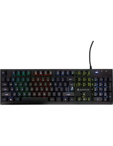 48707,Tastatura SureFire by Verbatim KingPin X2, RGB LED, USB, Negru