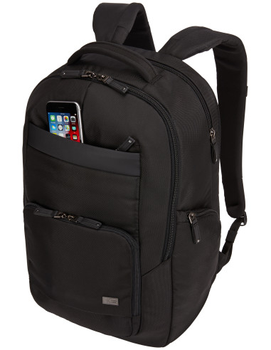 NOTIBP-116 BLACK,RUCSAC CASE LOGIC, pt. notebook de max. 15.6 inch, 2 compartimente, buzunar frontal x 2 | buzunar lateral x 2, 
