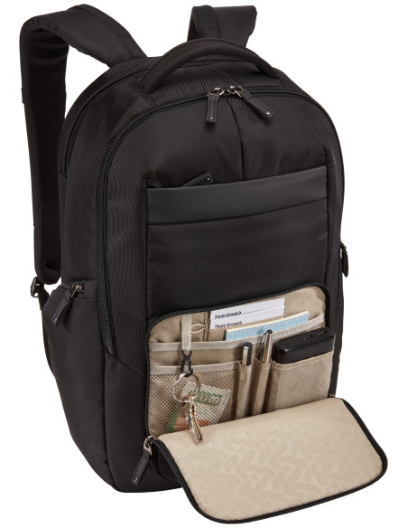 NOTIBP-116 BLACK,RUCSAC CASE LOGIC, pt. notebook de max. 15.6 inch, 2 compartimente, buzunar frontal x 2 | buzunar lateral x 2, 
