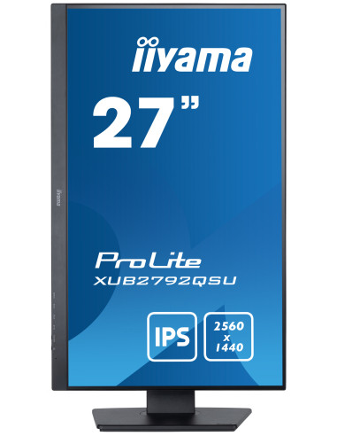 XUB2792QSU-B5,Monitor Iiyama XUB2792QSU-B5, 68,6 cm (27"), 2560 x 1440 Pixel, Full HD, LED, 5 ms, Negru