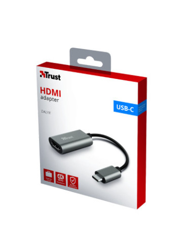 ADAPTOR TRUST USB-C TO HDMI SILVER "23774" (include TV