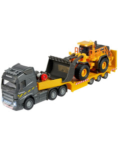 S213726000,Camion Majorette Volvo cu remorca si buldozer