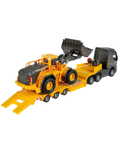 S213726000,Camion Majorette Volvo cu remorca si buldozer