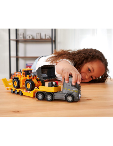 S213726000,Camion Majorette Volvo cu remorca si buldozer