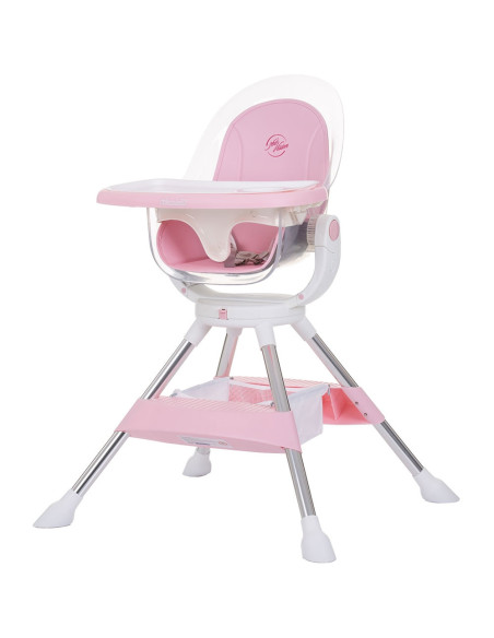 STHVI0234RW,Scaun de masa cu sezut rotativ Chipolino Vision rose water