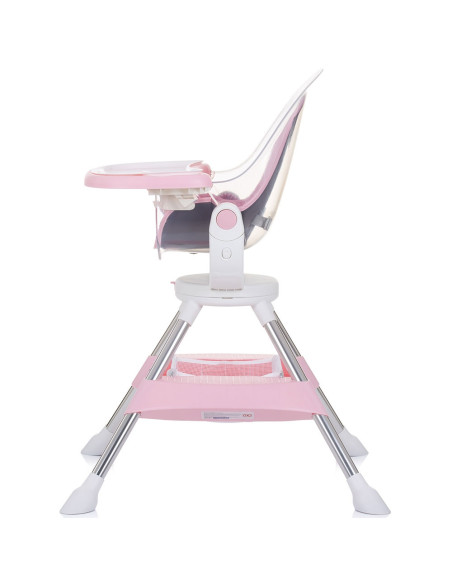 STHVI0234RW,Scaun de masa cu sezut rotativ Chipolino Vision rose water