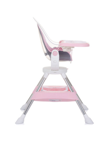 STHVI0234RW,Scaun de masa cu sezut rotativ Chipolino Vision rose water