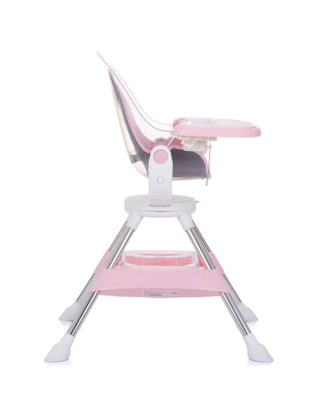STHVI0234RW,Scaun de masa cu sezut rotativ Chipolino Vision rose water