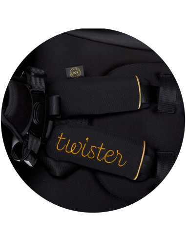 LKTW02302EB,Carucior Chipolino Twister ebony cu sezut rotativ