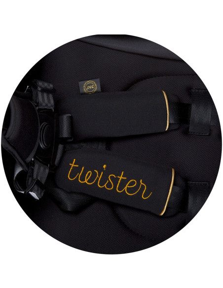 LKTW02302EB,Carucior Chipolino Twister ebony cu sezut rotativ
