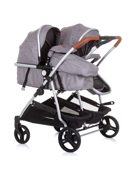 KBDS02302GT,Carucior gemeni Chipolino Duo Smart 2 in 1 graphite