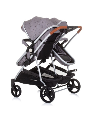 KBDS02302GT,Carucior gemeni Chipolino Duo Smart 2 in 1 graphite