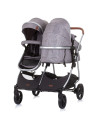 KBDS02302GT,Carucior gemeni Chipolino Duo Smart 2 in 1 graphite