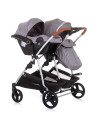 ST-KBDS02302GT,Carucior gemeni Chipolino Duo Smart 3 in 1 graphite