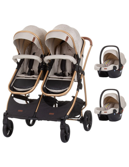 ST-KBDS02303SA,Carucior gemeni Chipolino Duo Smart 3 in 1 sand
