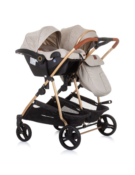 ST-KBDS02303SA,Carucior gemeni Chipolino Duo Smart 3 in 1 sand