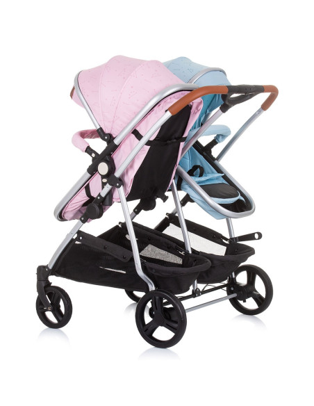 ST-KBDS02305RS,Carucior gemeni Chipolino Duo Smart 3 in 1 rose water sky