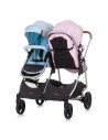 ST-KBDS02305RS,Carucior gemeni Chipolino Duo Smart 3 in 1 rose water sky