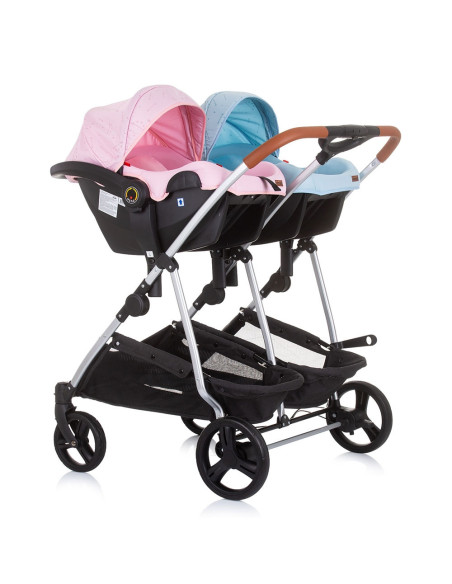 ST-KBDS02305RS,Carucior gemeni Chipolino Duo Smart 3 in 1 rose water sky