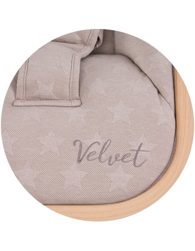 SHEVL02302SA,Scaunel balansoar Chipolino Velvet sand wood