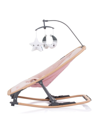 SHEVL02305RW,Scaunel balansoar Chipolino Velvet rose water wood