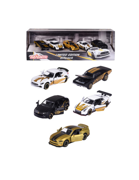212054031,Majorette Set 5 Masinute Metalice Editie Limitata 7.5cm