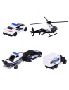 212053188,Majorette Set 5 Vehicule De Politie Metalice 7.5cm