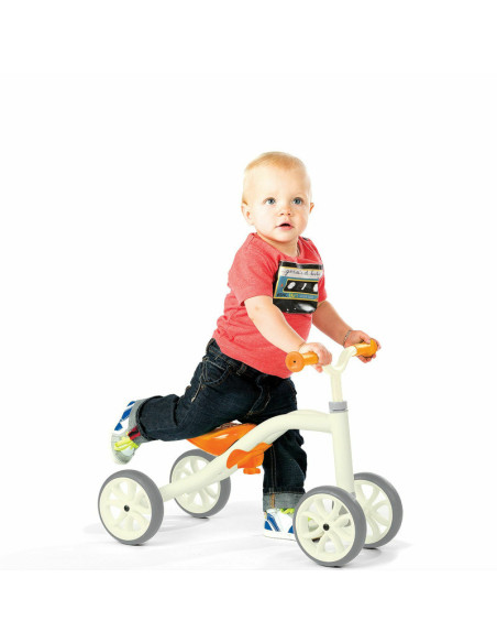 BN-CPQD01GRE,Tricicleta usoara RideOn Quadie, Cu sa reglabila, Cu mic compartiment in sa, 2.6 Kg, Pentru 1 - 3 ani, Chillafish, 