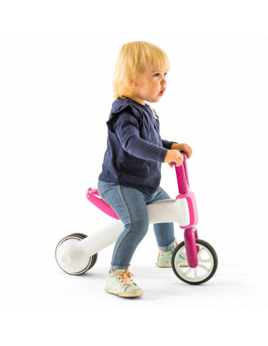 BN-CPBN02PIN,Tricicleta transformabila in bicicleta fara pedale Bunzi, 2 in 1, Transformabila foarte usor, Cu sa reglabila, Cu m
