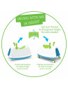 BN-CPTR01LIM,Jucarie Trackie 3 in 1, De calarit, Balansoar si antepremergator, 2.4 Kg, De la 1 la 5 ani, Chillafish, Lime
