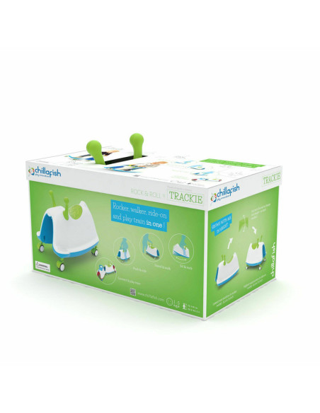 BN-CPTR01LIM,Jucarie Trackie 3 in 1, De calarit, Balansoar si antepremergator, 2.4 Kg, De la 1 la 5 ani, Chillafish, Lime