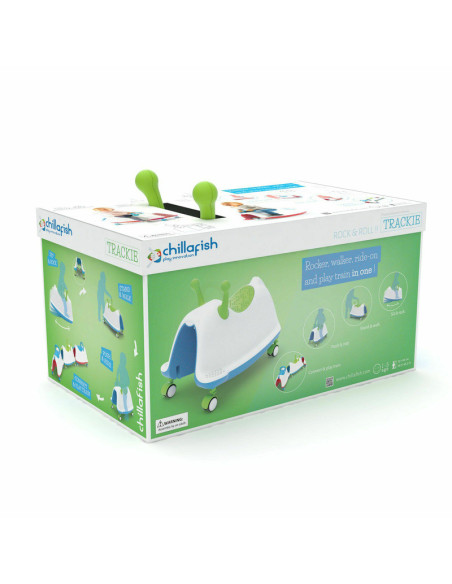BN-CPTR01LIM,Jucarie Trackie 3 in 1, De calarit, Balansoar si antepremergator, 2.4 Kg, De la 1 la 5 ani, Chillafish, Lime